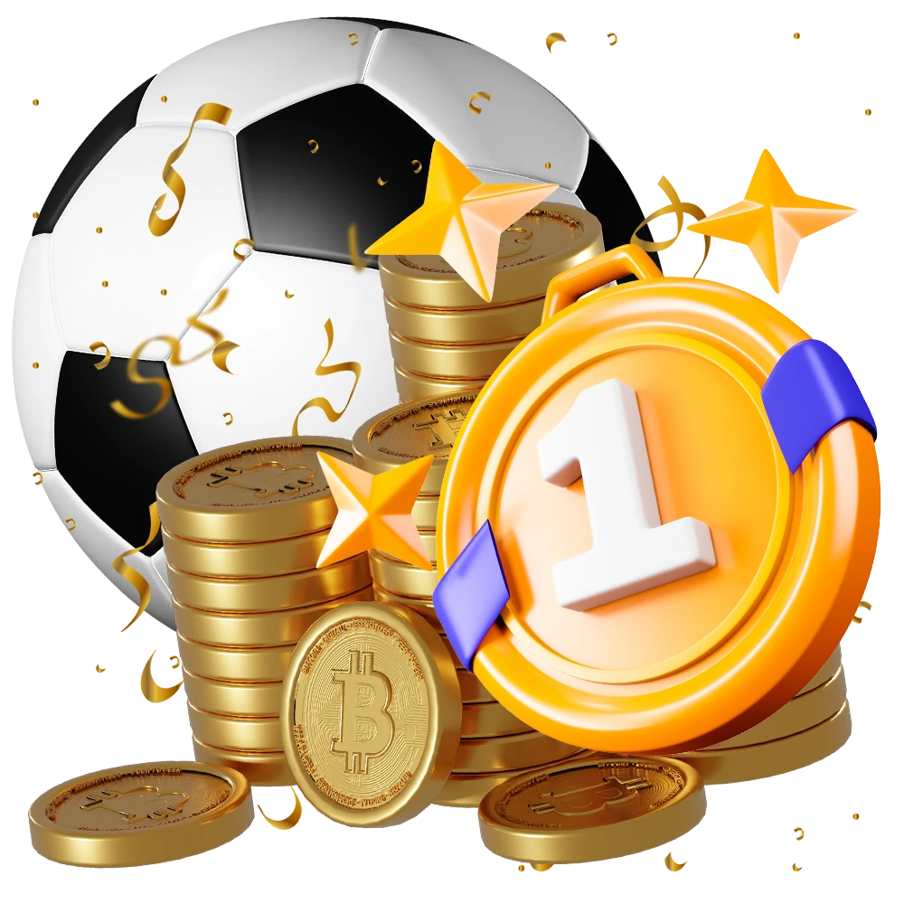 Choose the best football crypto betting site.